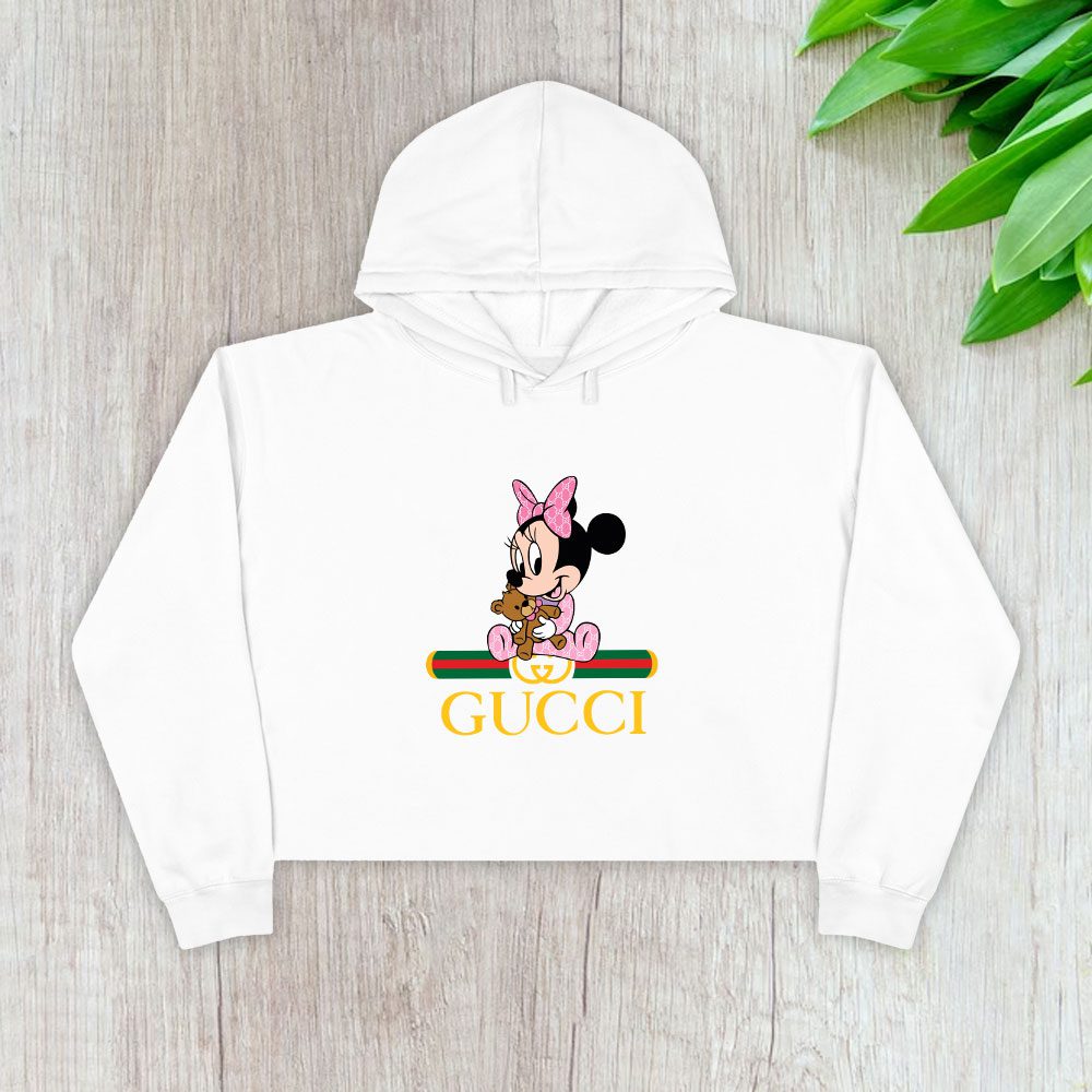 Gucci-Minnie-Mouse-Kid-Crop-Pullover-Hoodie-For-Lady-CPH1338 Gucci Minnie Mouse Kid Crop Pullover Hoodie For Lady CPH1338