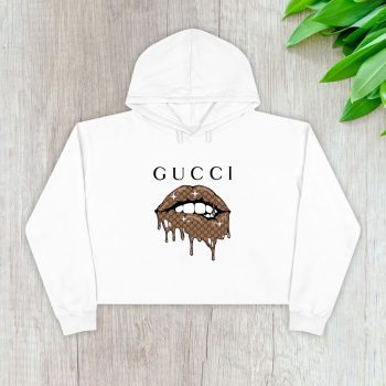 Gucci Mouth Crop Pullover Hoodie For Lady CPH1456