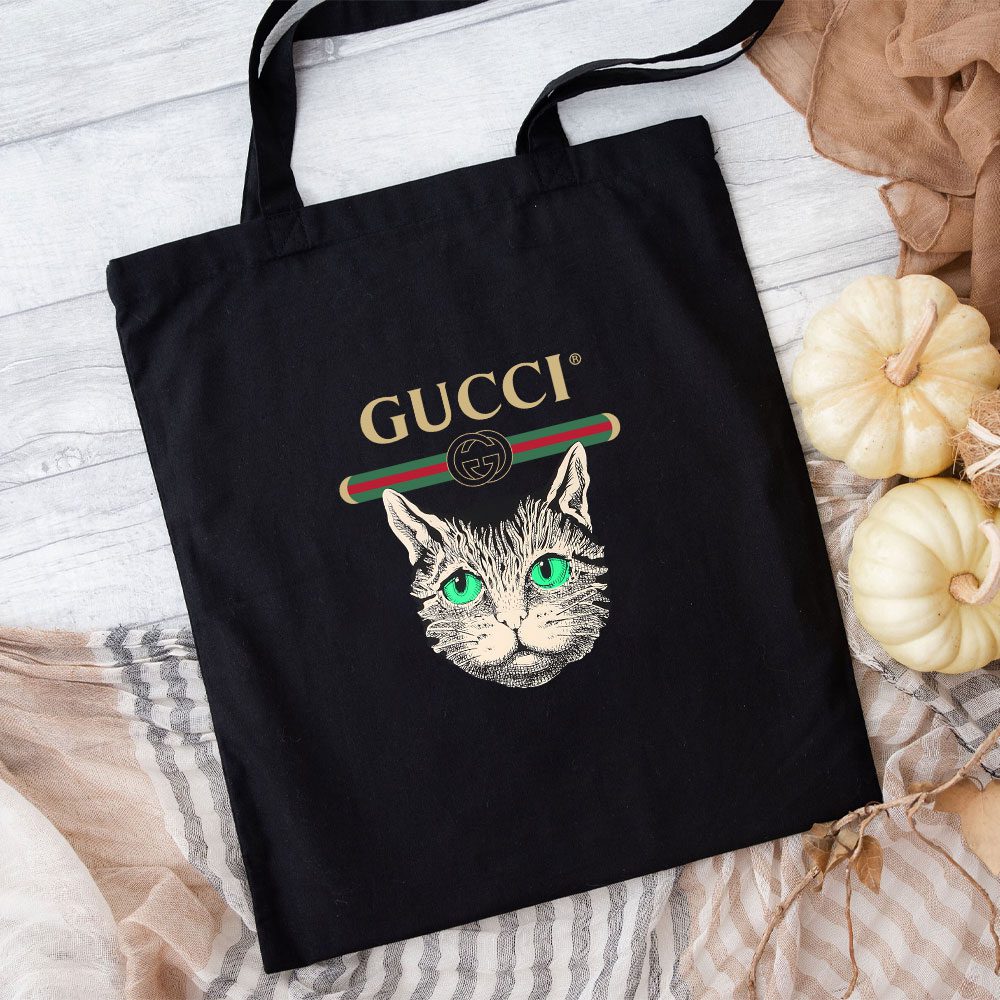Gucci-Mystic-Cat-Embellished-Cotton-Canvas-Tote-Bag-TTB1438-1