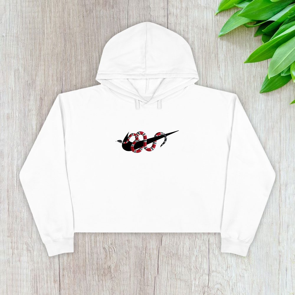 Gucci-Nike-Snake-Logo-Crop-Pullover-Hoodie-For-Lady-CPH1308 Gucci Nike Snake Logo Crop Pullover Hoodie For Lady CPH1308