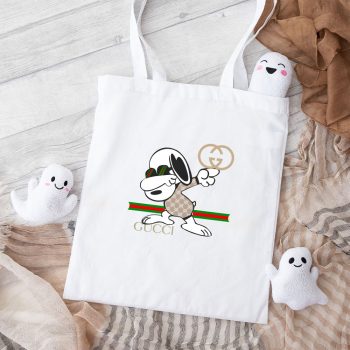 Gucci Snoopy Dabbing Cotton Canvas Tote Bag TTB1315