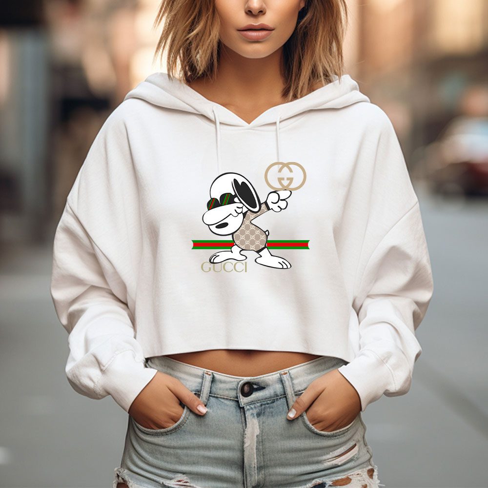 Gucci-Snoopy-Dabbing-Crop-Pullover-Hoodie-For-Lady-CPH1315-2