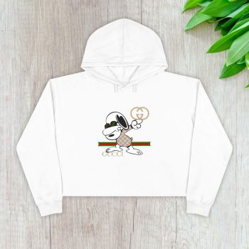Gucci Snoopy Dabbing Crop Pullover Hoodie For Lady CPH1315
