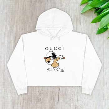 Gucci Snoopy Dabbing Crop Pullover Hoodie For Lady CPH1441