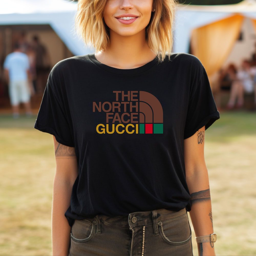 Gucci-The-North-Face-Lady-T-Shirt-Luxury-Tee-For-Women-LDS1318-3