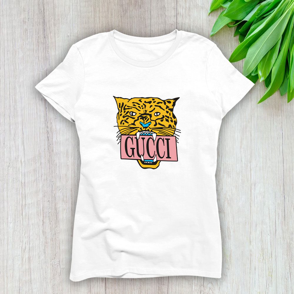 Gucci-Tiger-Lady-T-Shirt-Luxury-Tee-For-Women-LDS1434 Gucci Tiger Lady T-Shirt Luxury Tee For Women LDS1434