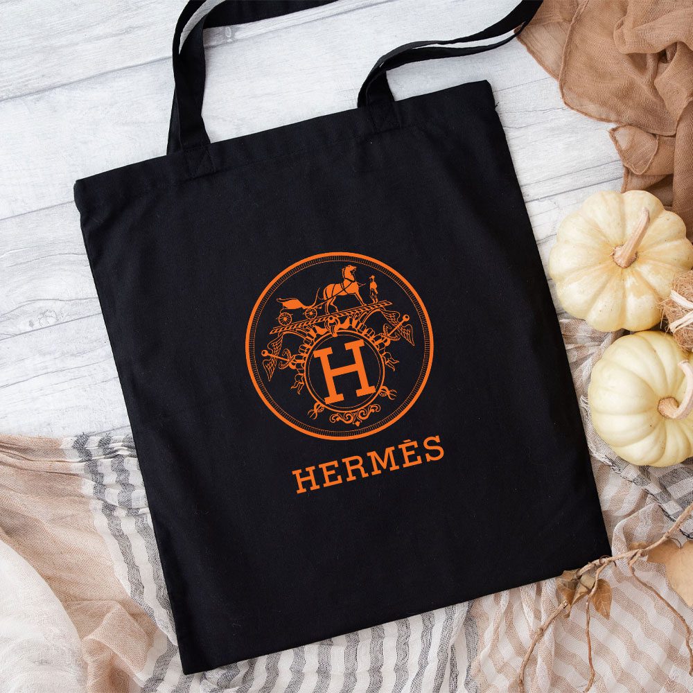 Hermes-Horse-Original-Logo-Cotton-Canvas-Tote-Bag-TTB1498-1