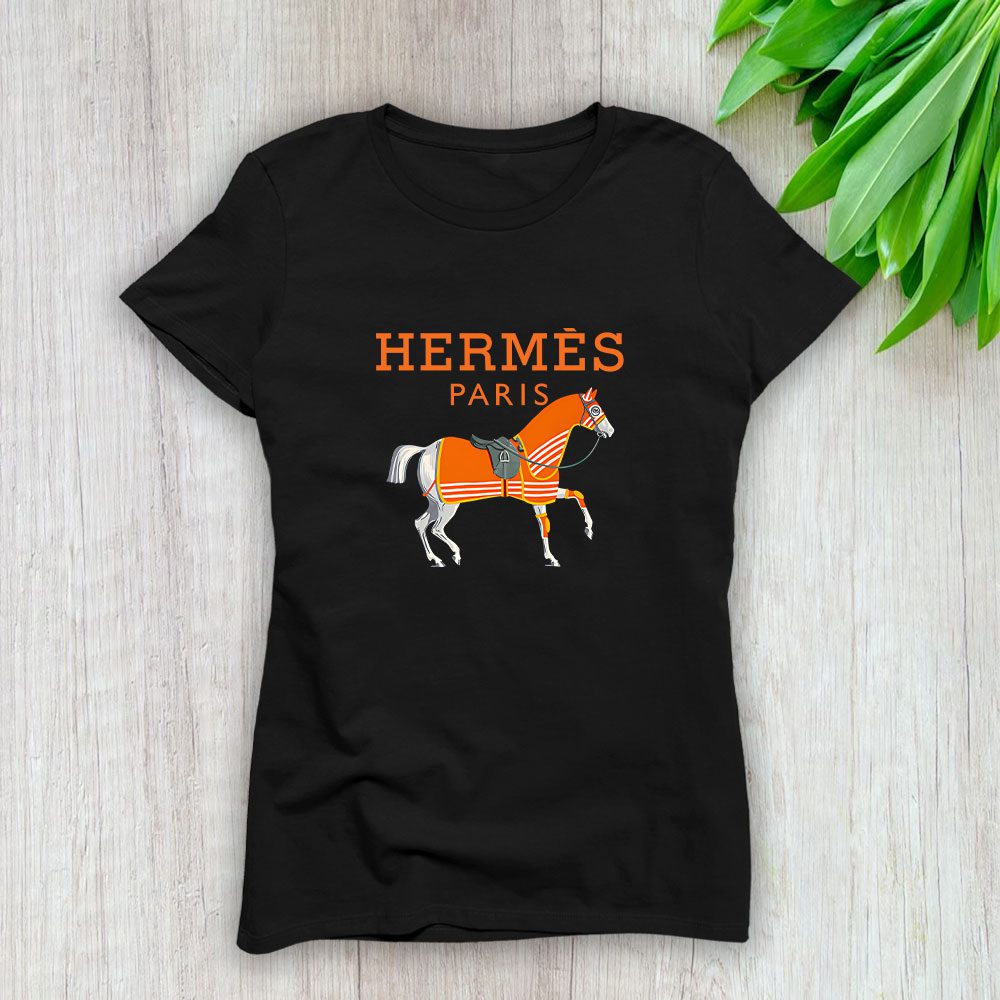 Hermes-Paris-Horse-Original-Logo-Lady-T-Shirt-Luxury-Tee-For-Women-LDS1499-1