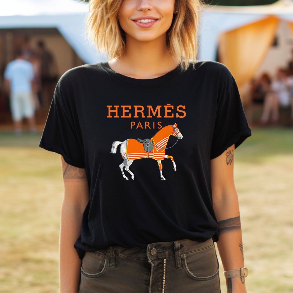 Hermes-Paris-Horse-Original-Logo-Lady-T-Shirt-Luxury-Tee-For-Women-LDS1499-3