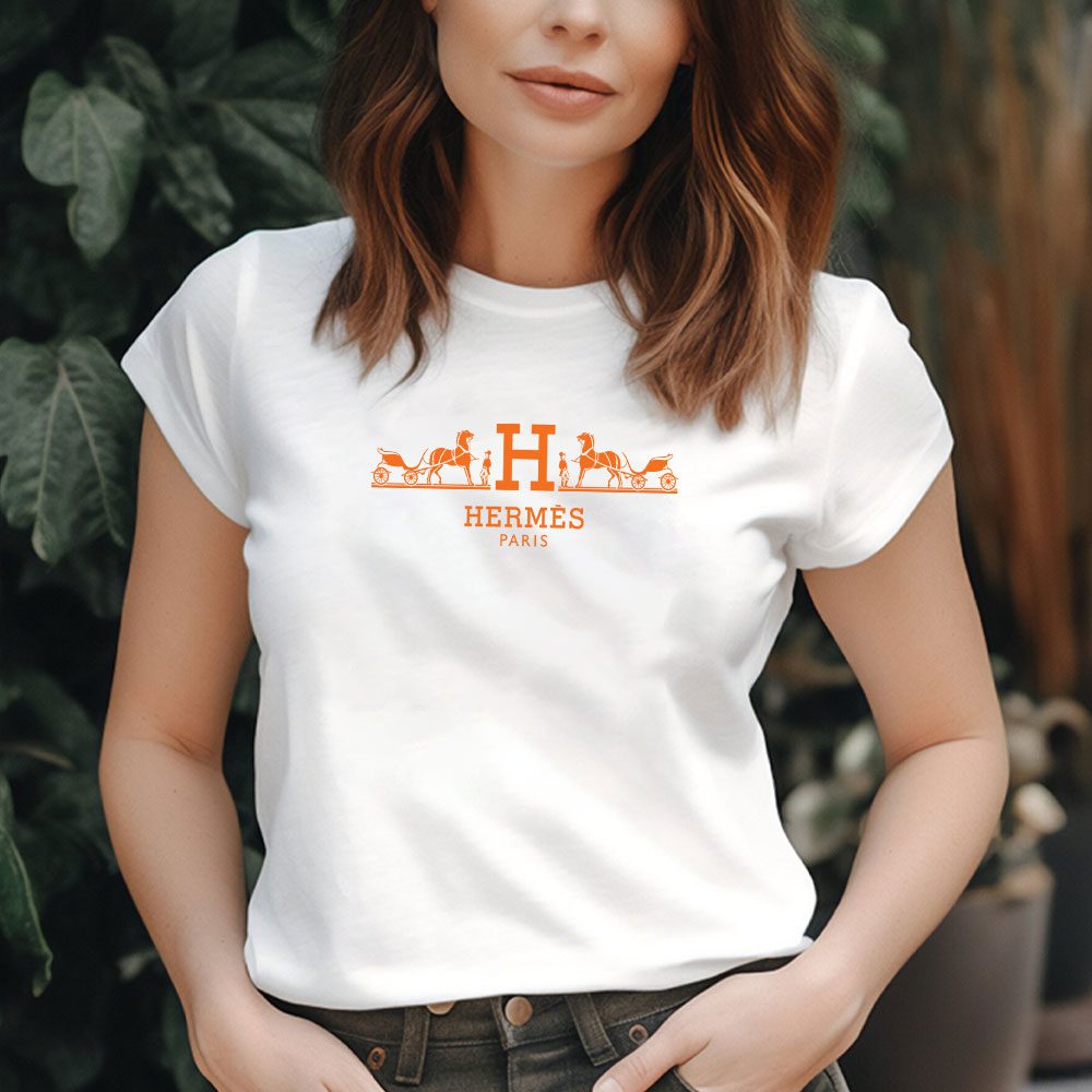 Hermes-Paris-Horse-Original-Logo-Lady-T-Shirt-Luxury-Tee-For-Women-LDS1521-2