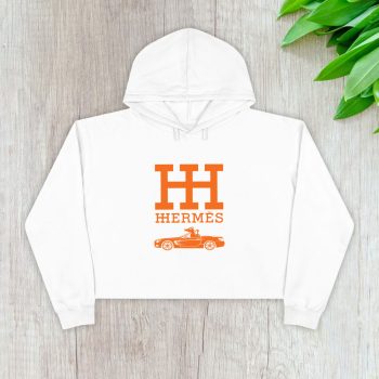 Hermes Paris Rolls Royce Crop Pullover Hoodie For Lady CPH1513