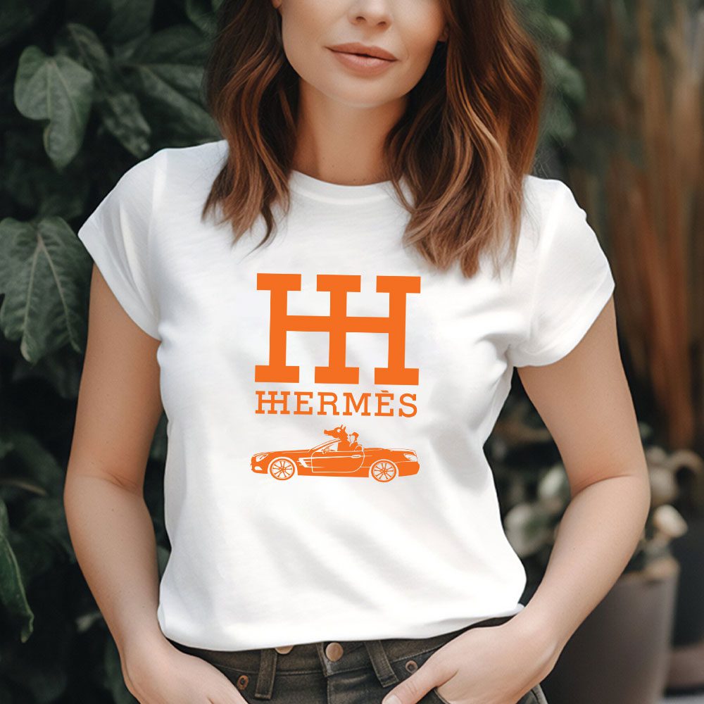 Hermes-Paris-Rolls-Royce-Lady-T-Shirt-Luxury-Tee-For-Women-LDS1515-2