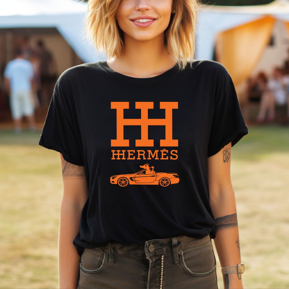 Hermes-Paris-Rolls-Royce-Lady-T-Shirt-Luxury-Tee-For-Women-LDS1515-3