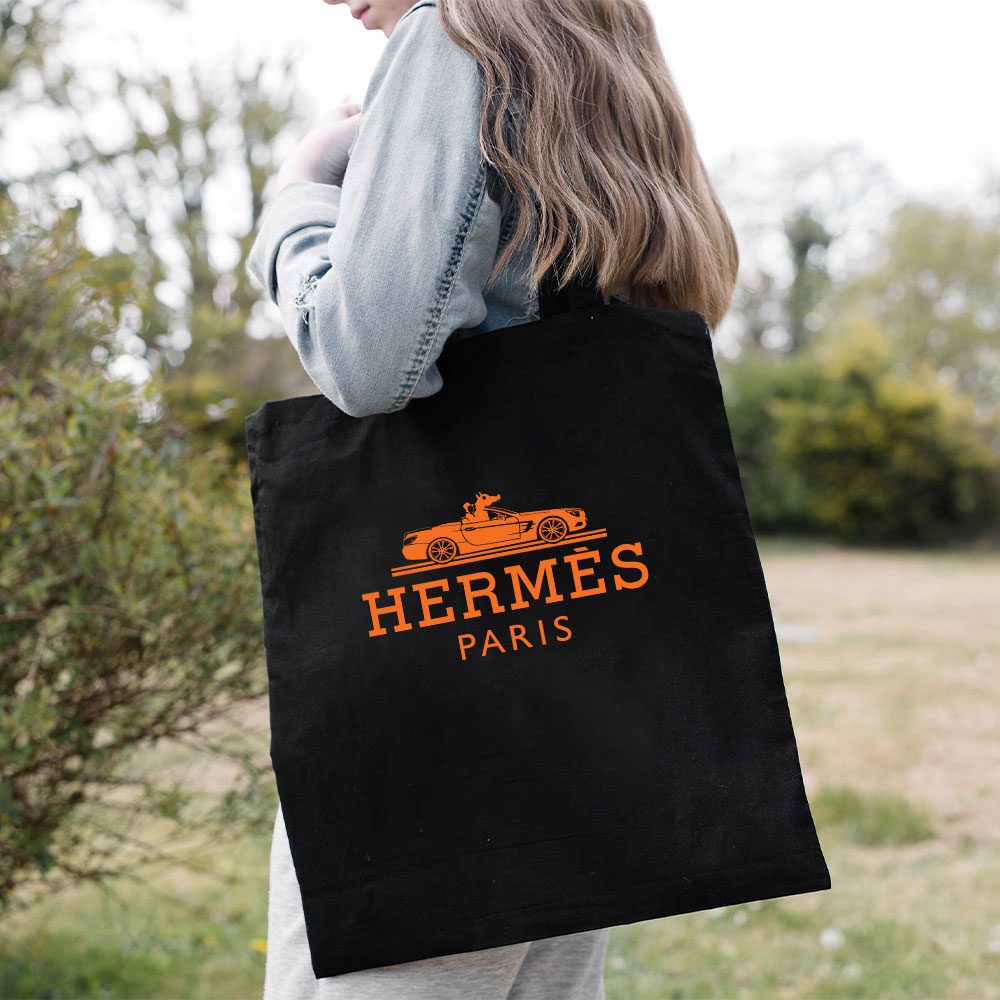 Hermes-Paris-Rolls-Royce-Logo-Cotton-Canvas-Tote-Bag-TTB1506-2