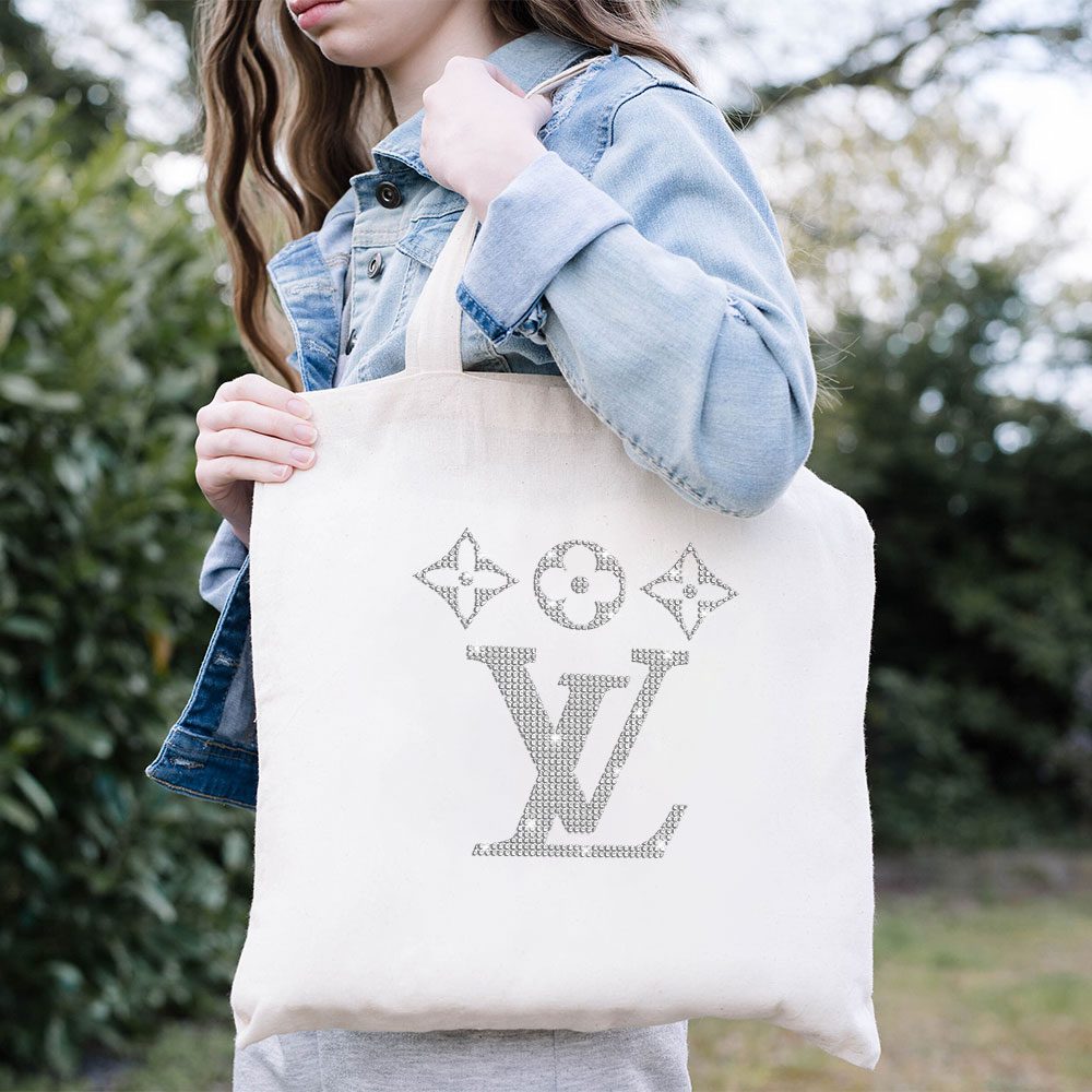 Louis-Vuitton-Logo-Luxury-Diamonds-Cotton-Canvas-Tote-Bag-TTB1662-3
