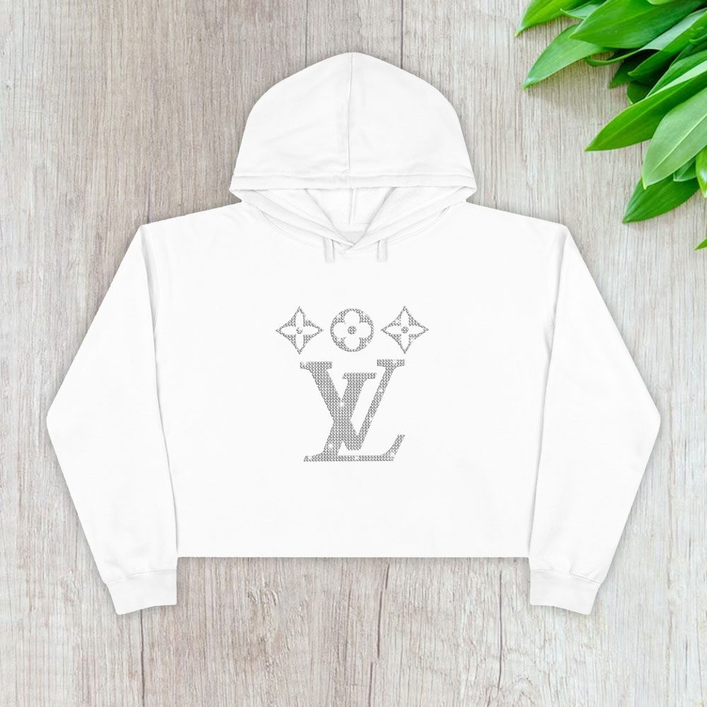 Louis-Vuitton-Logo-Luxury-Diamonds-Crop-Pullover-Hoodie-For-Lady-CPH1662 Louis Vuitton Logo Luxury Diamonds Crop Pullover Hoodie For Lady CPH1662