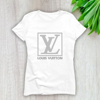 Louis Vuitton Logo Luxury Diamonds Lady T-Shirt Luxury Tee For Women LDS1660