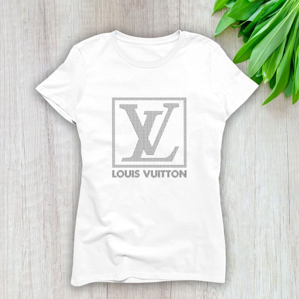 Louis-Vuitton-Logo-Luxury-Diamonds-Lady-T-Shirt-Luxury-Tee-For-Women-LDS1660 Louis Vuitton Logo Luxury Diamonds Lady T-Shirt Luxury Tee For Women LDS1660