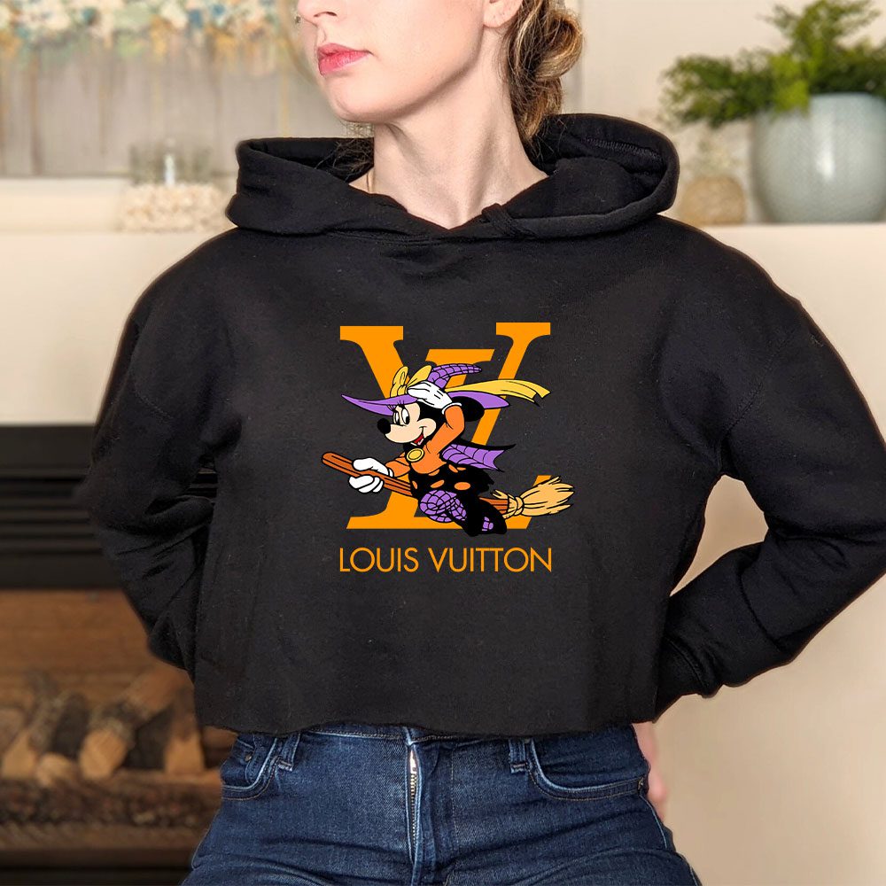 Louis-Vuitton-Logo-Luxury-Halloween-Pumpkin-Mickey-Mouse-Crop-Pullover-Hoodie-For-Lady-CPH1722-3