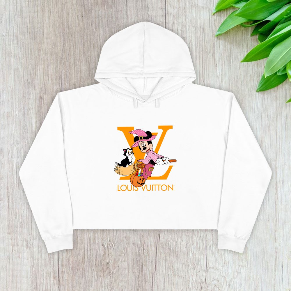 Louis-Vuitton-Logo-Luxury-Halloween-Pumpkin-Minnie-Mouse-Crop-Pullover-Hoodie-For-Lady-CPH1723 Louis Vuitton Logo Luxury Halloween Pumpkin Minnie Mouse Crop Pullover Hoodie For Lady CPH1723