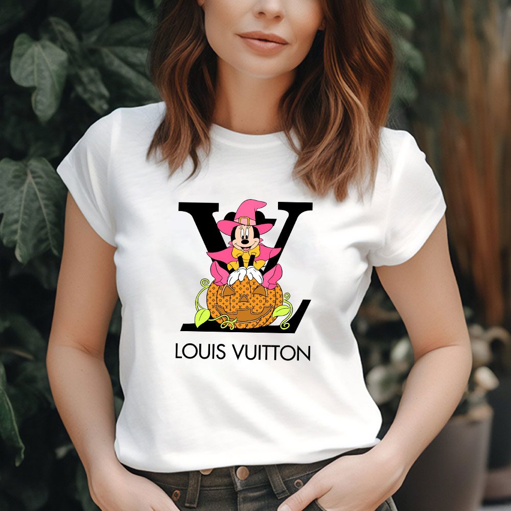 Louis-Vuitton-Logo-Luxury-Halloween-Pumpkin-Minnie-Mouse-Lady-T-Shirt-Luxury-Tee-For-Women-LDS1721-1