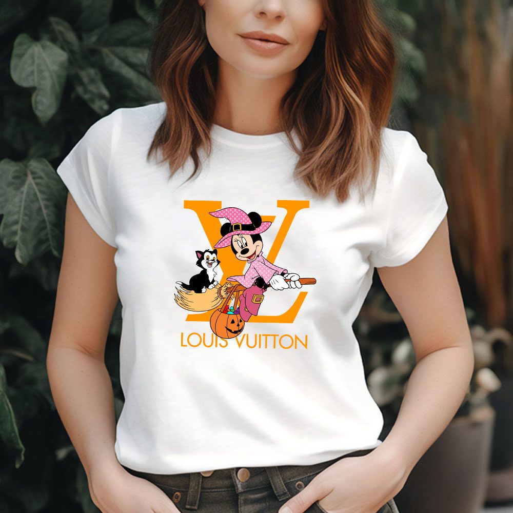 Louis-Vuitton-Logo-Luxury-Halloween-Pumpkin-Minnie-Mouse-Lady-T-Shirt-Luxury-Tee-For-Women-LDS1725-2