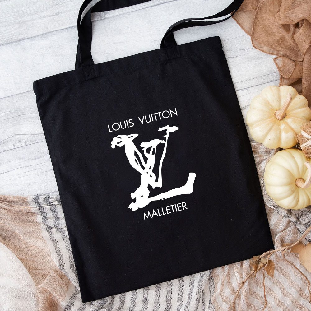 Louis-Vuitton-Logo-Luxury-Malletier-Cotton-Canvas-Tote-Bag-TTB1687 Louis Vuitton Logo Luxury Malletier Cotton Canvas Tote Bag TTB1687
