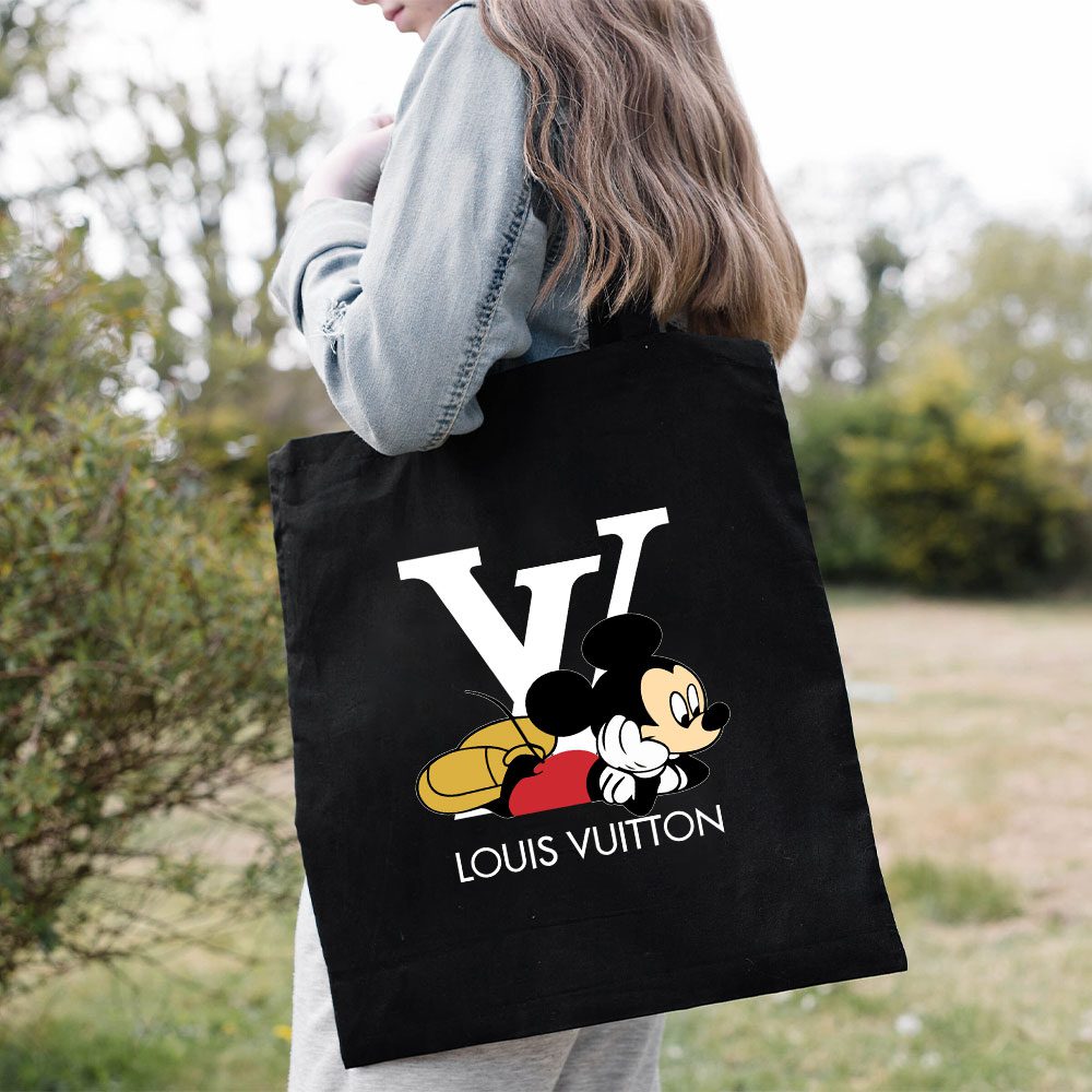 Louis-Vuitton-Logo-Luxury-Mickey-Mouse-Cotton-Canvas-Tote-Bag-TTB1698-1