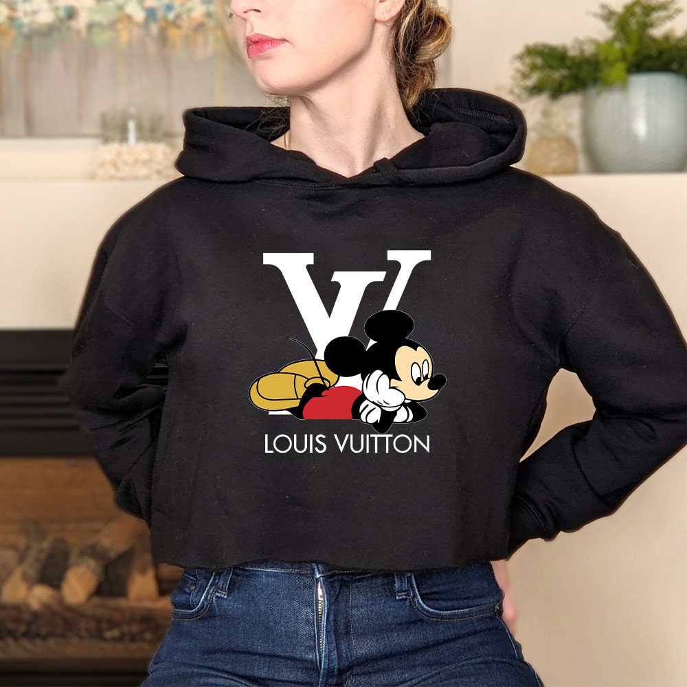 Louis-Vuitton-Logo-Luxury-Mickey-Mouse-Crop-Pullover-Hoodie-For-Lady-CPH1698-1