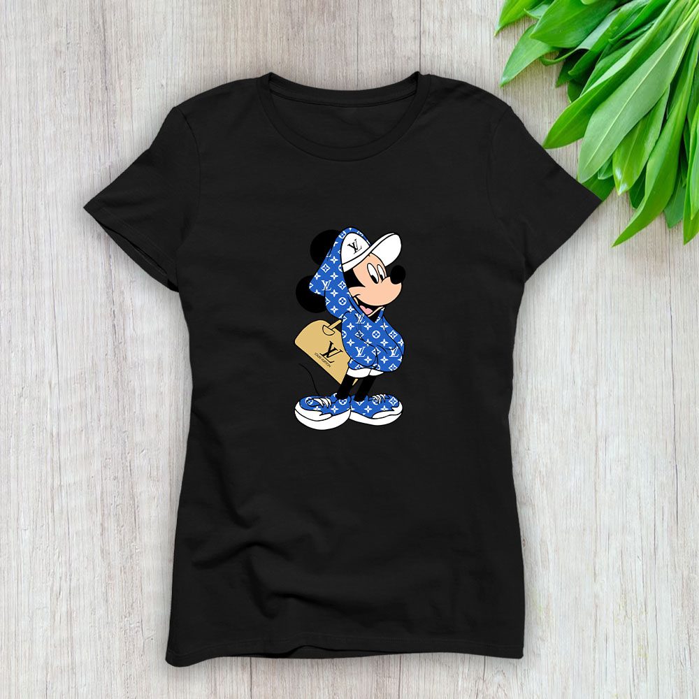 Louis-Vuitton-Logo-Luxury-Mickey-Mouse-Hoodies-With-Bag-Lady-T-Shirt-Luxury-Tee-For-Women-LDS1672-1