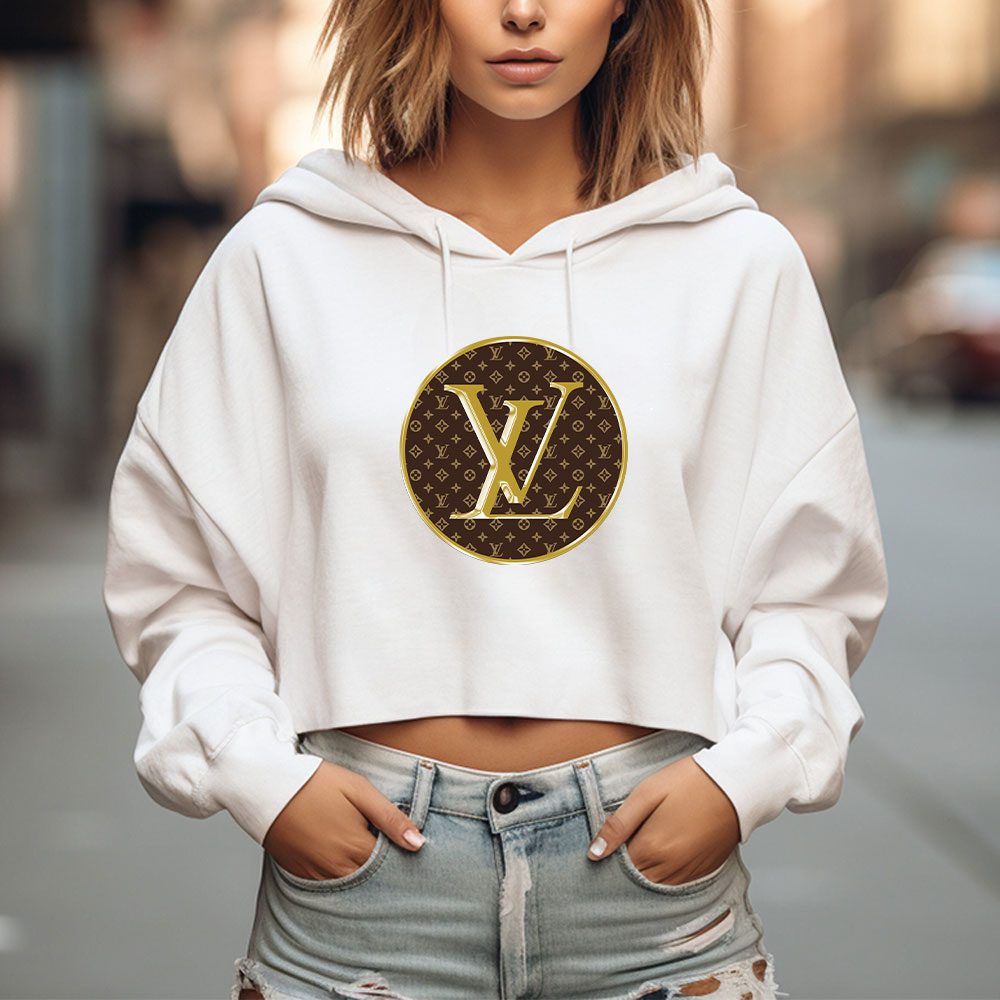 Louis-Vuitton-Logo-Luxury-Monogram-Canvas-Pattern-Crop-Pullover-Hoodie-For-Lady-CPH1575-2