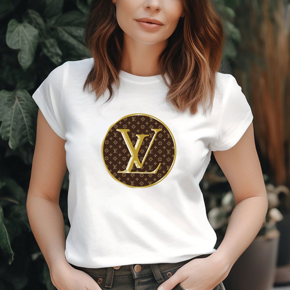 Louis-Vuitton-Logo-Luxury-Monogram-Canvas-Pattern-Lady-T-Shirt-Luxury-Tee-For-Women-LDS1577-2