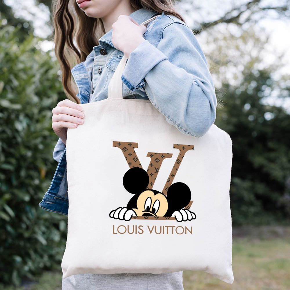 Louis-Vuitton-Logo-Luxury-Monogram-Canvas-Pattern-Mickey-Mouse-Cotton-Canvas-Tote-Bag-TTB1700-1