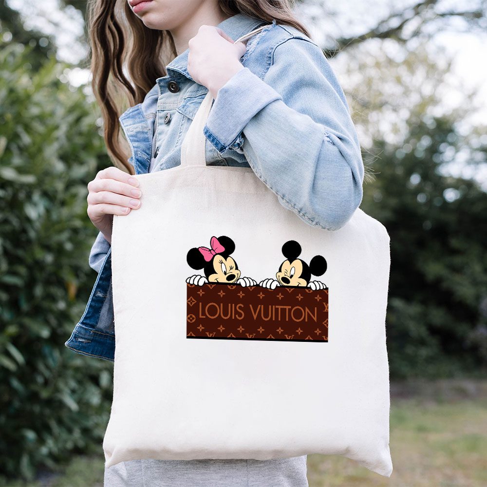 Louis-Vuitton-Logo-Luxury-Monogram-Canvas-Pattern-Minnie-Mouse-Mickey-Mouse-Cotton-Canvas-Tote-Bag-TTB1704-1