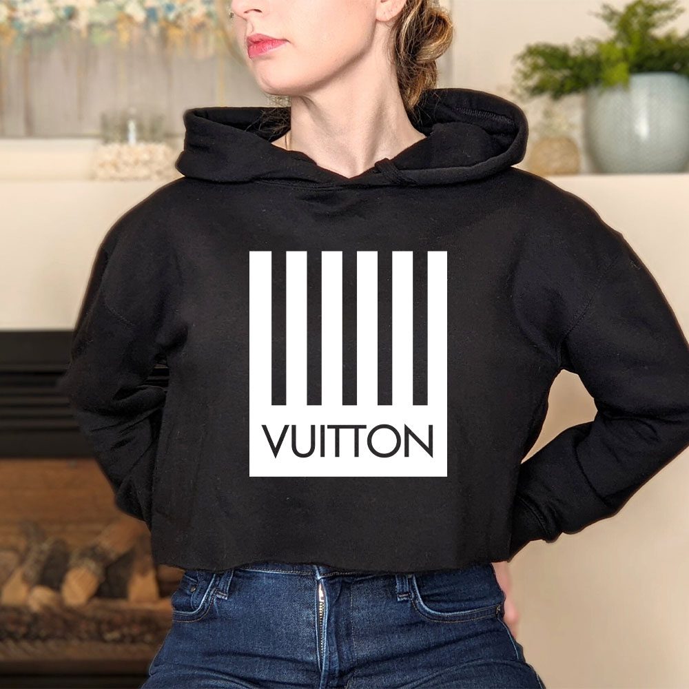 Louis-Vuitton-Logo-Luxury-With-Barcode-Logo-Crop-Pullover-Hoodie-For-Lady-CPH1685-1
