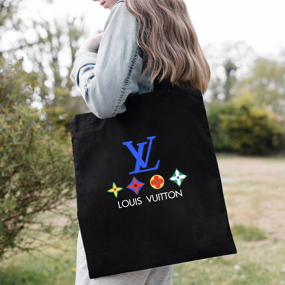 Louis-Vuitton-Logo-Luxury-With-Color-Monogram-Cotton-Canvas-Tote-Bag-TTB1683-1