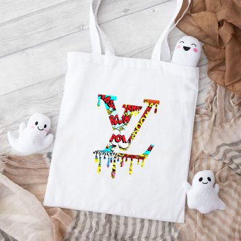 Louis Vuitton Luxury Comic Boom Pattern Cotton Canvas Tote Bag TTB1530