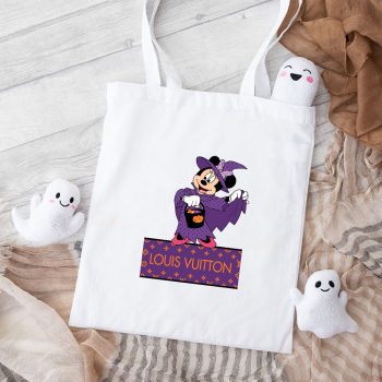 Louis Vuitton Monogram Canvas Pattern Halloween Minnie Mouse Cotton Canvas Tote Bag TTB1717