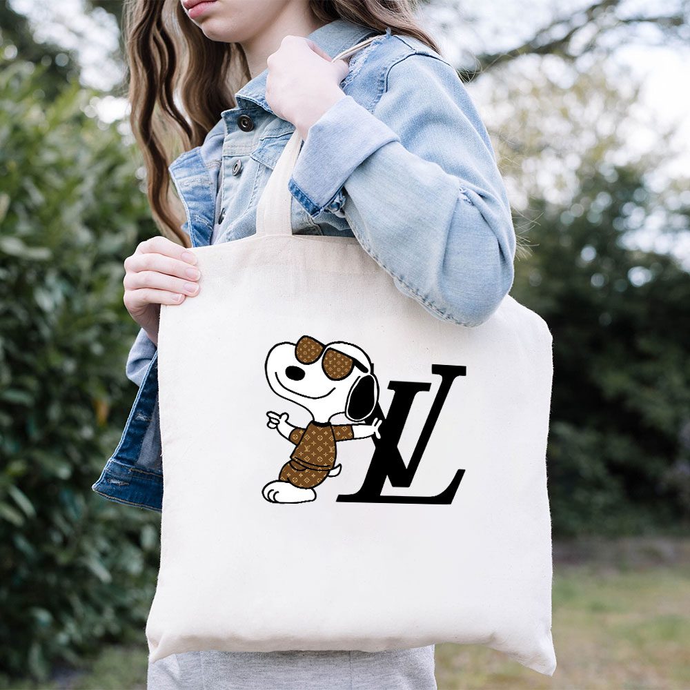 Louis-Vuitton-Monogram-Canvas-Pattern-Snoopy-Cotton-Canvas-Tote-Bag-TTB1691-1