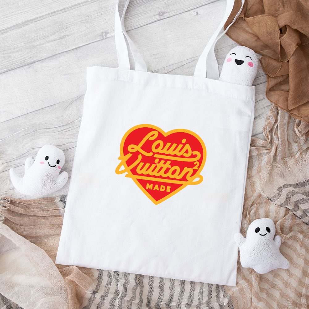 Louis-Vuitton-Nigo-Intarsia-Jacquard-Heart-Crewneck-Cotton-Canvas-Tote-Bag-TTB1666 Louis Vuitton Nigo Intarsia Jacquard Heart Crewneck Cotton Canvas Tote Bag TTB1666