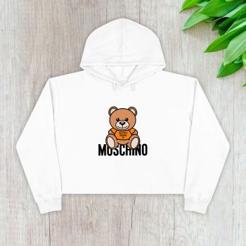Moschino Teddy Bear Crop Pullover Hoodie For Lady CPH1751