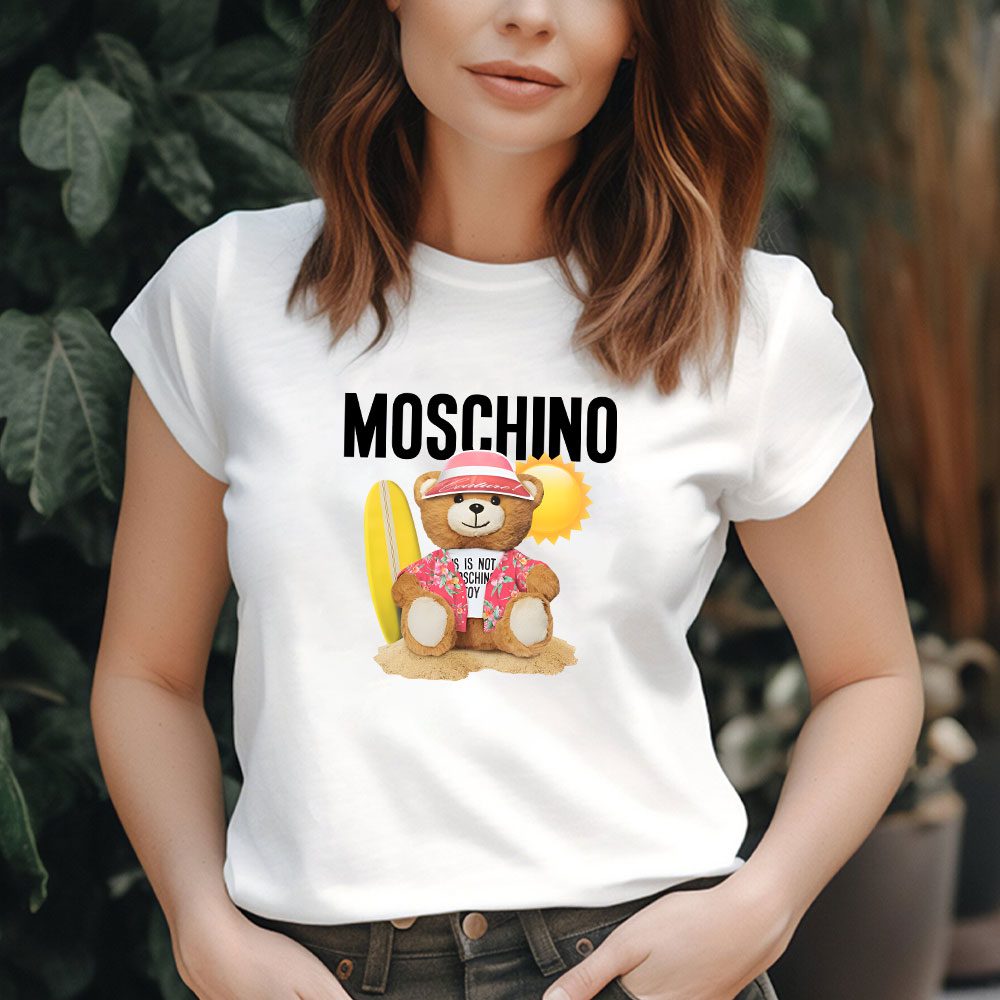 Moschino-Teddy-Bear-Lady-T-Shirt-Luxury-Tee-For-Women-LDS1757-1