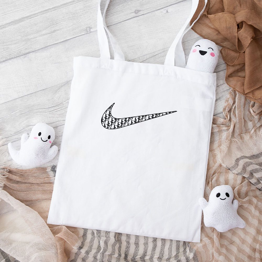 Nike-Dior-Logo-Luxury-Cotton-Canvas-Tote-Bag-TTB1185 Nike Dior Logo Luxury Cotton Canvas Tote Bag TTB1185