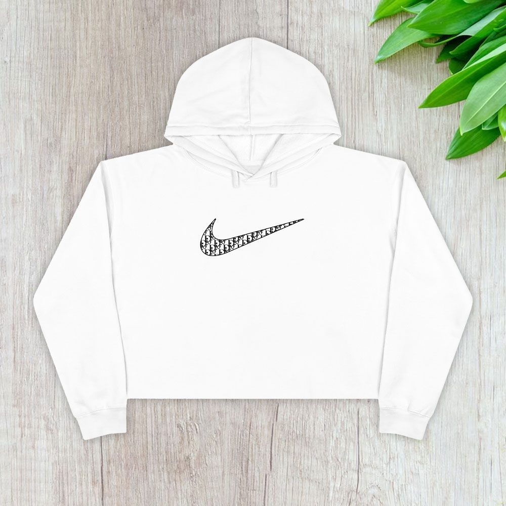 Nike-Dior-Logo-Luxury-Crop-Pullover-Hoodie-For-Lady-CPH1185 Nike Dior Logo Luxury Crop Pullover Hoodie For Lady CPH1185