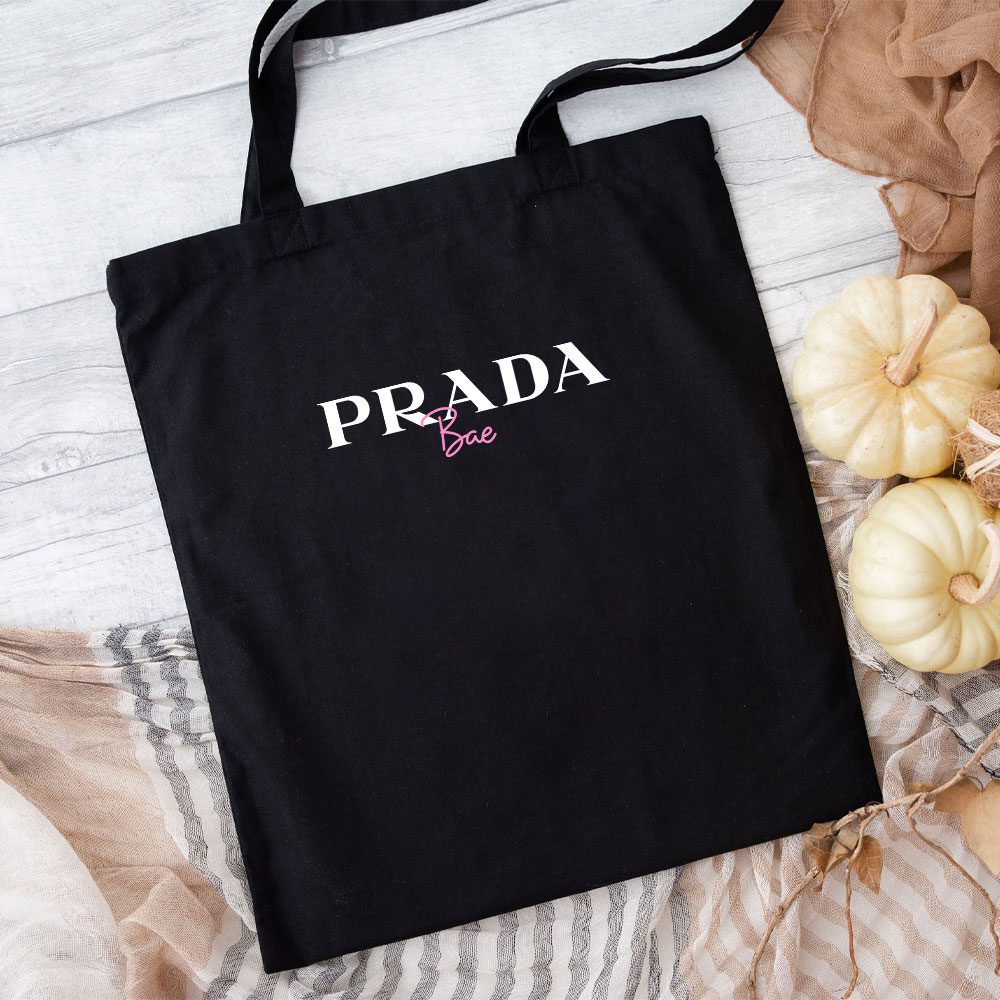 Prada-Logo-Luxury-Cotton-Canvas-Tote-Bag-TTB1793 Prada Logo Luxury Cotton Canvas Tote Bag TTB1793