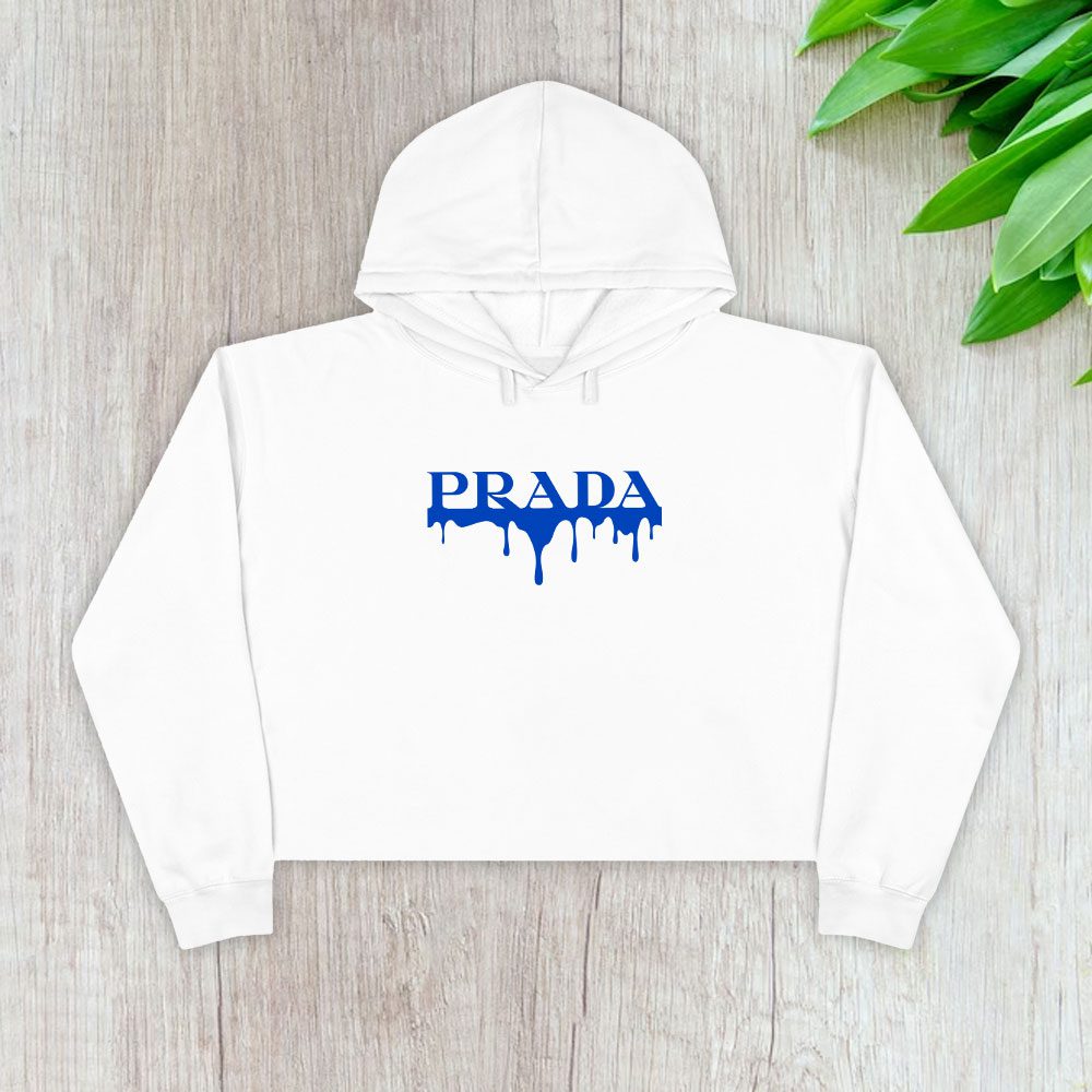 Prada-Logo-Luxury-Crop-Pullover-Hoodie-For-Lady-CPH1792 Prada Logo Luxury Crop Pullover Hoodie For Lady CPH1792
