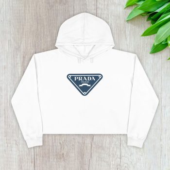 Prada Logo Luxury Crop Pullover Hoodie For Lady CPH1808