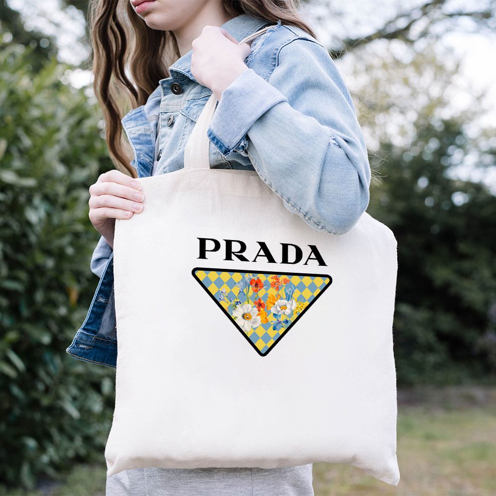 Prada-Logo-Luxury-Flower-Cotton-Canvas-Tote-Bag-TTB1788-1