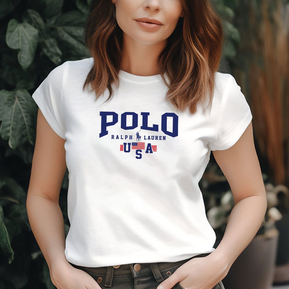 Ralph-Lauren-Polo-Plag-Usa-Lady-T-Shirt-Luxury-Tee-For-Women-LDS1819-2