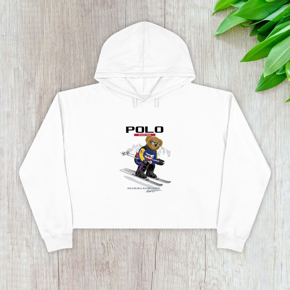 Ralph-Lauren-Polo-Racing-Bear-Teddy-Crop-Pullover-Hoodie-For-Lady-CPH1834 Ralph Lauren Polo Racing Bear Teddy Crop Pullover Hoodie For Lady CPH1834